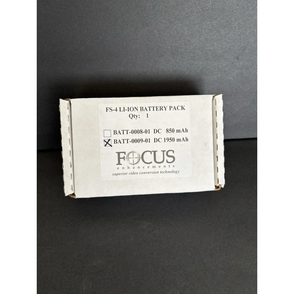 Focus Enhancements FS-4 Li-Ion Battery Pack 0009-01 for FS4 DC 1050 mAh-NEW